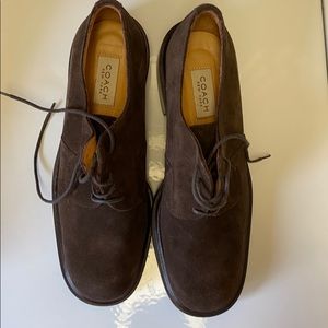 Coach brown suede shoes size 9